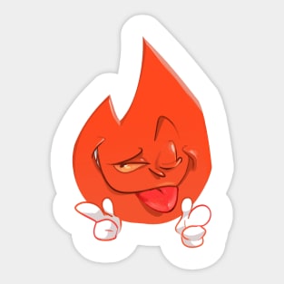 Flirt Flame Sticker